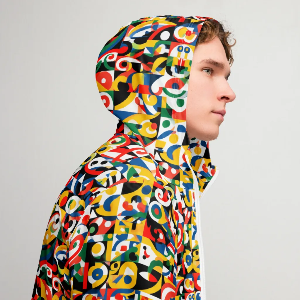 Electric Arabesque on Men's Windbreaker — Right