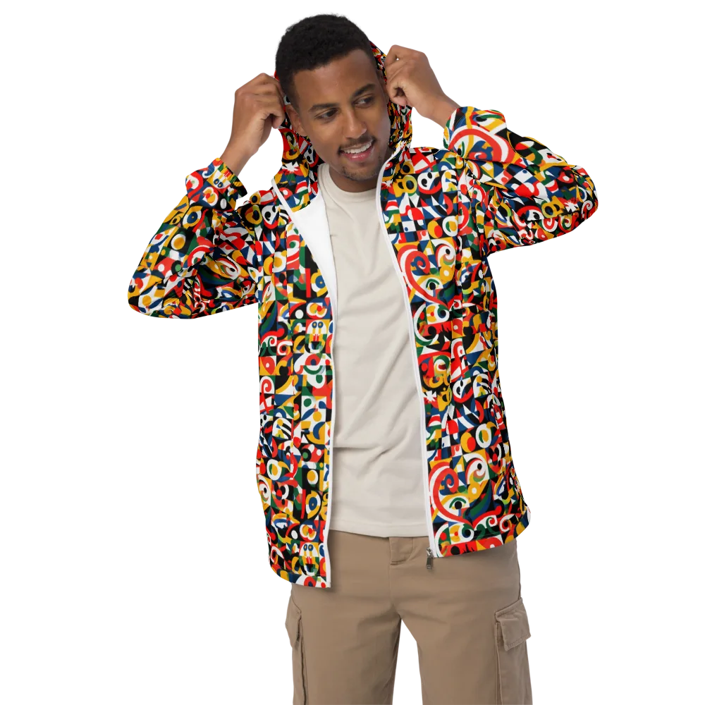 Electric Arabesque on Men's Windbreaker — Front