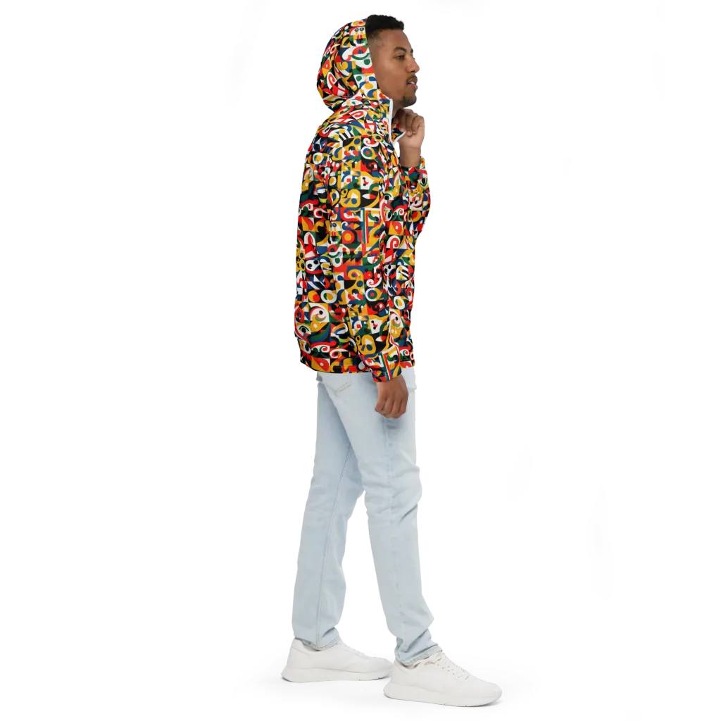 Electric Arabesque on Men's Windbreaker — Right