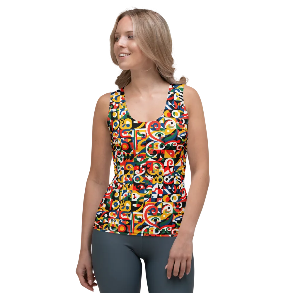 Electric Arabesque on Women's Tank Top — Front