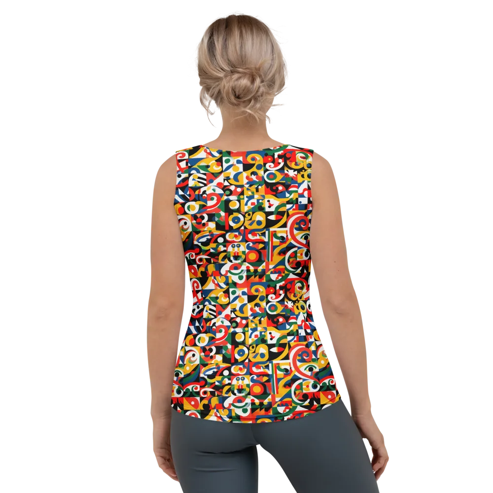 Electric Arabesque on Women's Tank Top — Back