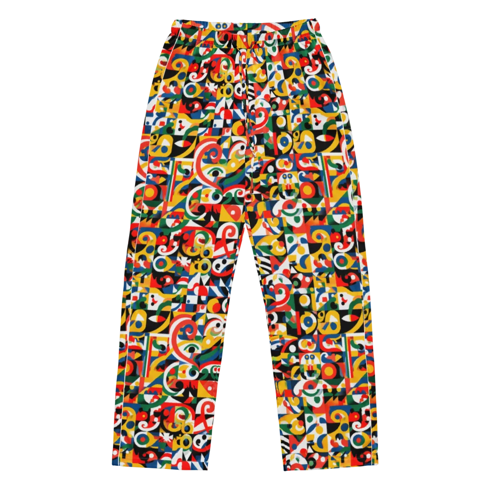 Electric Arabesque on Women's Pajama Pants — Front