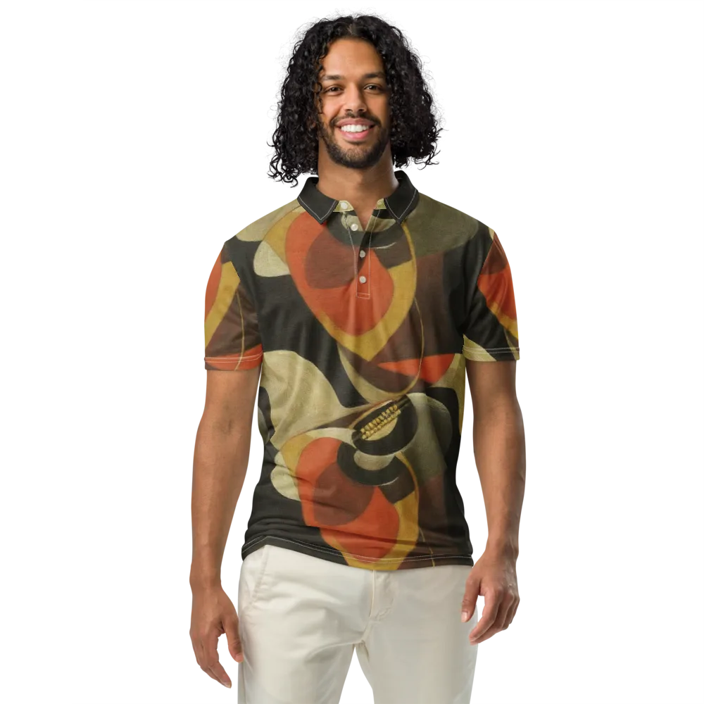 Sienna Circuit on Men's Slim Fit Polo Shirt — Front