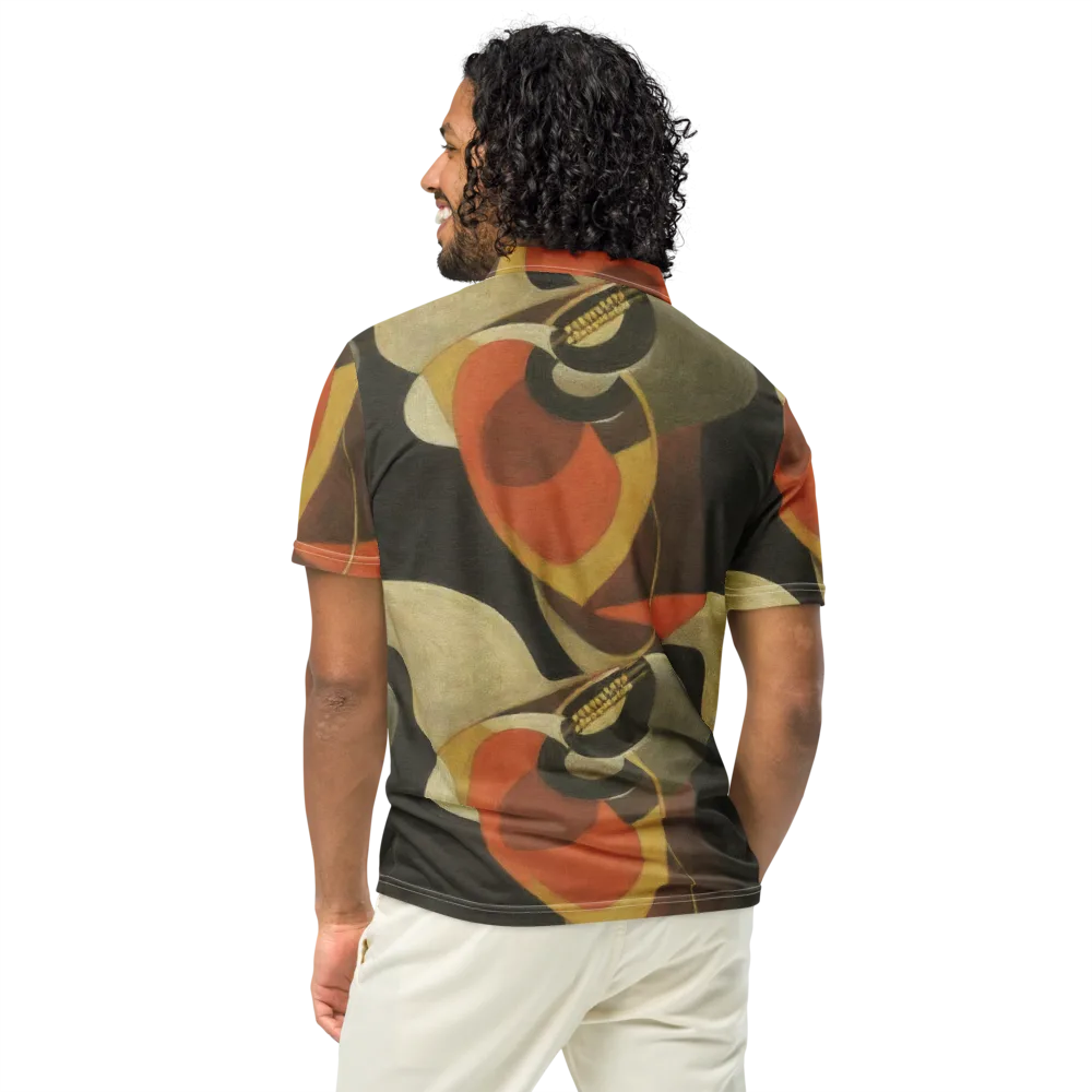 Sienna Circuit on Men's Slim Fit Polo Shirt — Back