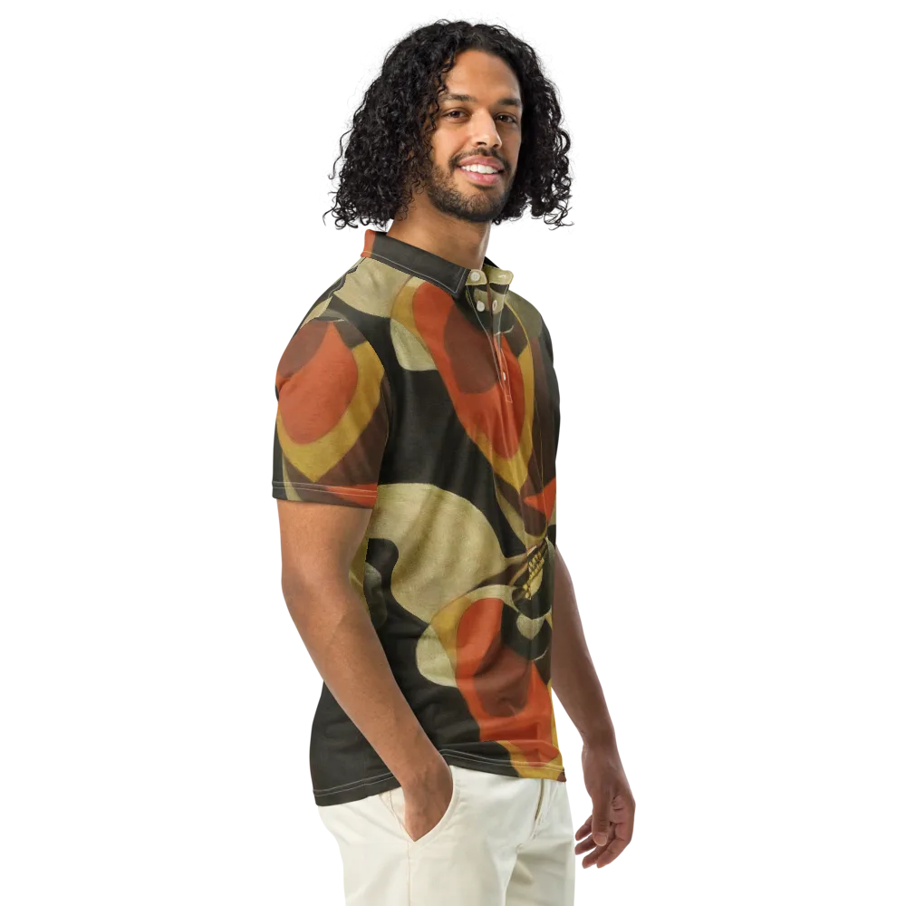 Sienna Circuit on Men's Slim Fit Polo Shirt — Right Front
