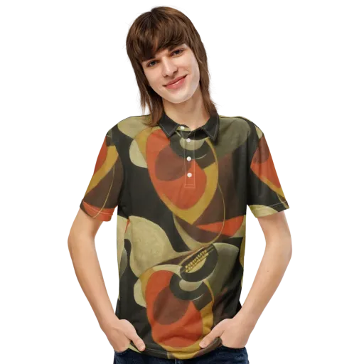 Sienna Circuit on a Men's Slim Fit Polo Shirt