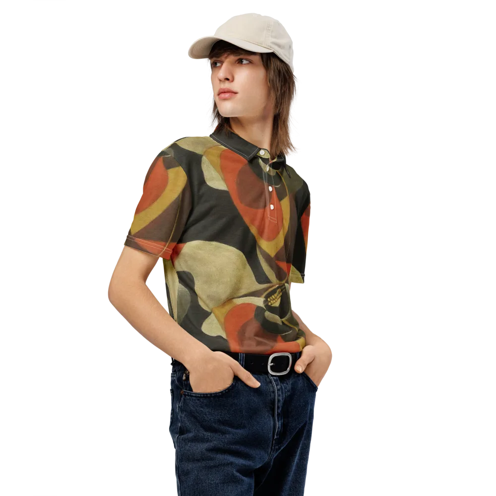 Sienna Circuit on Men's Slim Fit Polo Shirt — Right Front