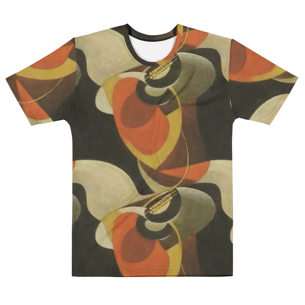 Sienna Circuit on Men's Cotton Crew Neck T-Shirt — Front