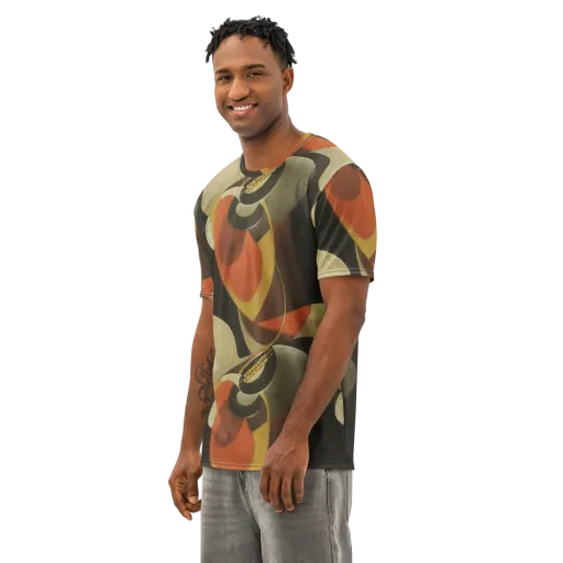 Sienna Circuit on a Men's Cotton Crew Neck T-Shirt
