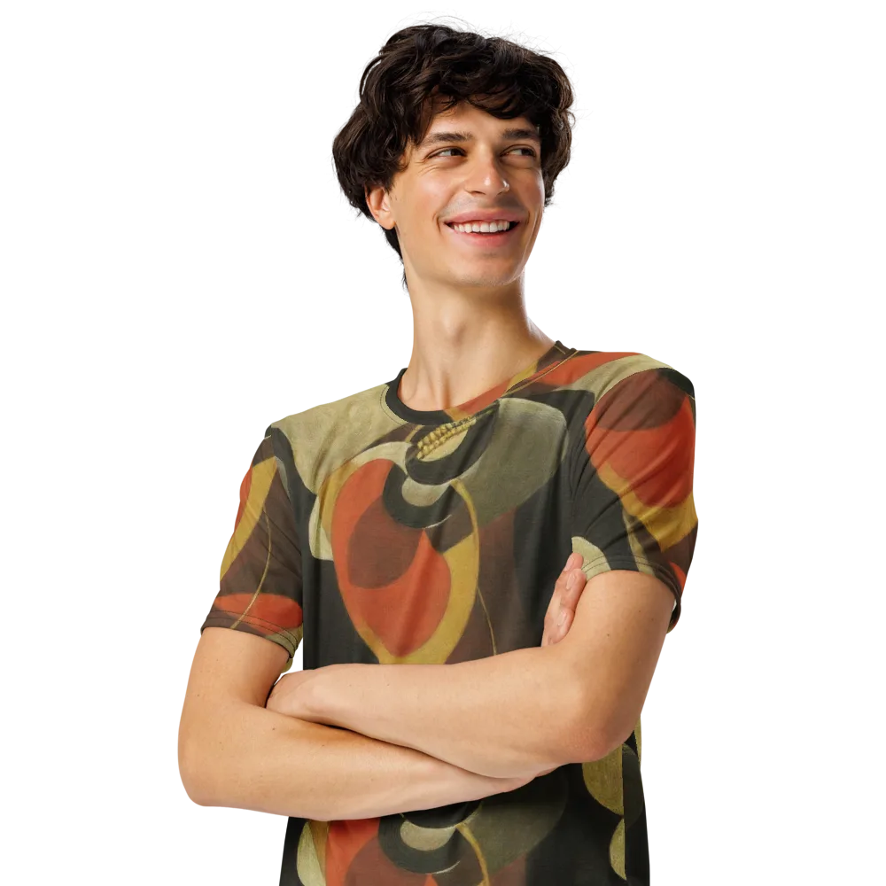 Sienna Circuit on Men's Crew Neck T-Shirt — Left Front