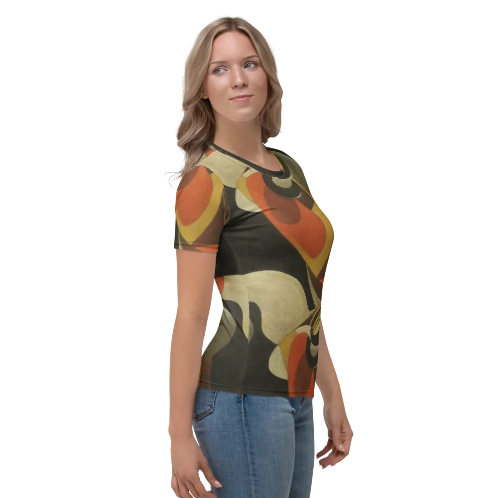 Sienna Circuit on Women's Crew Neck T-Shirt — Right