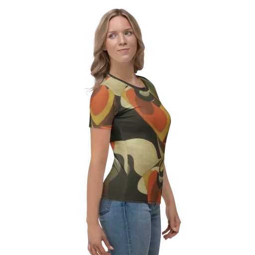 Sienna Circuit on a Women's Crew Neck T-Shirt