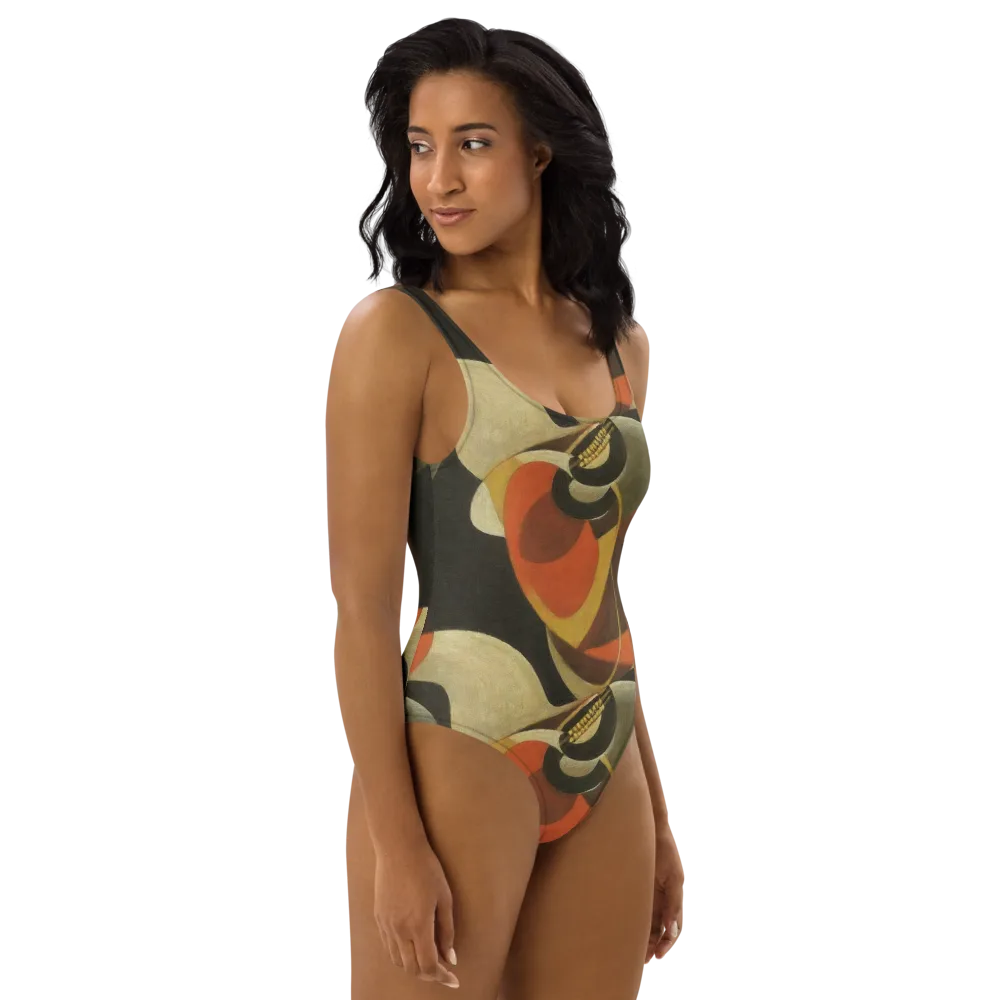 Sienna Circuit on One-Piece Swimsuit — Right