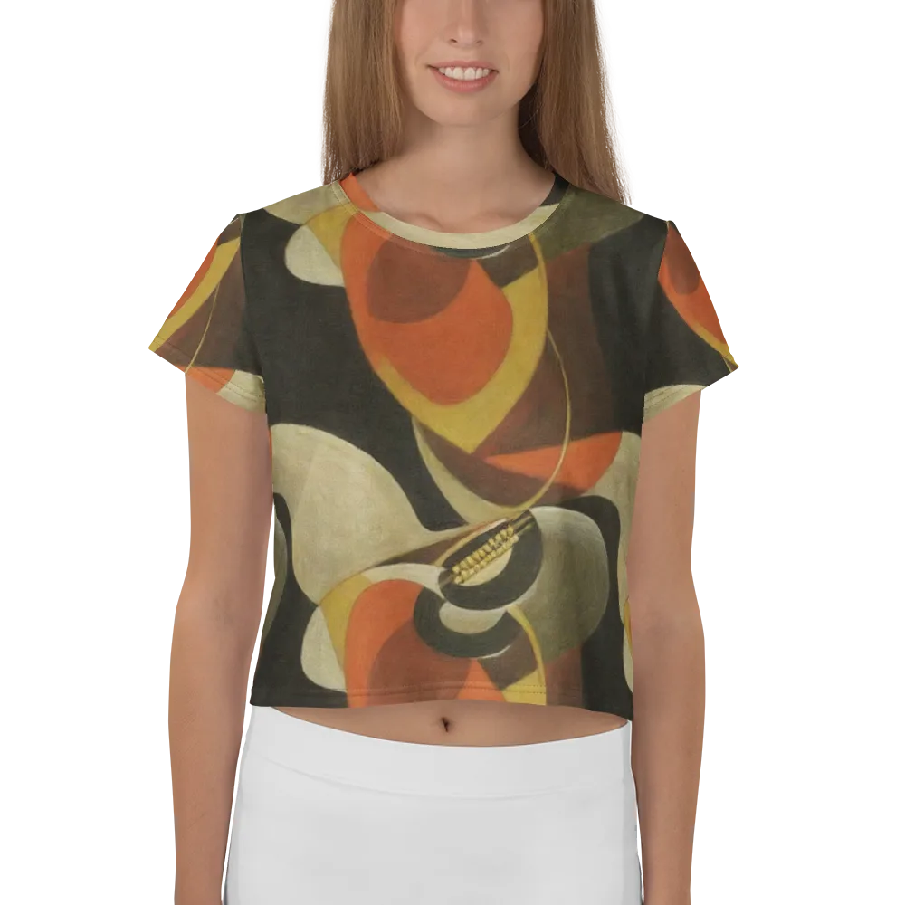 Sienna Circuit on Crop Tee — Front