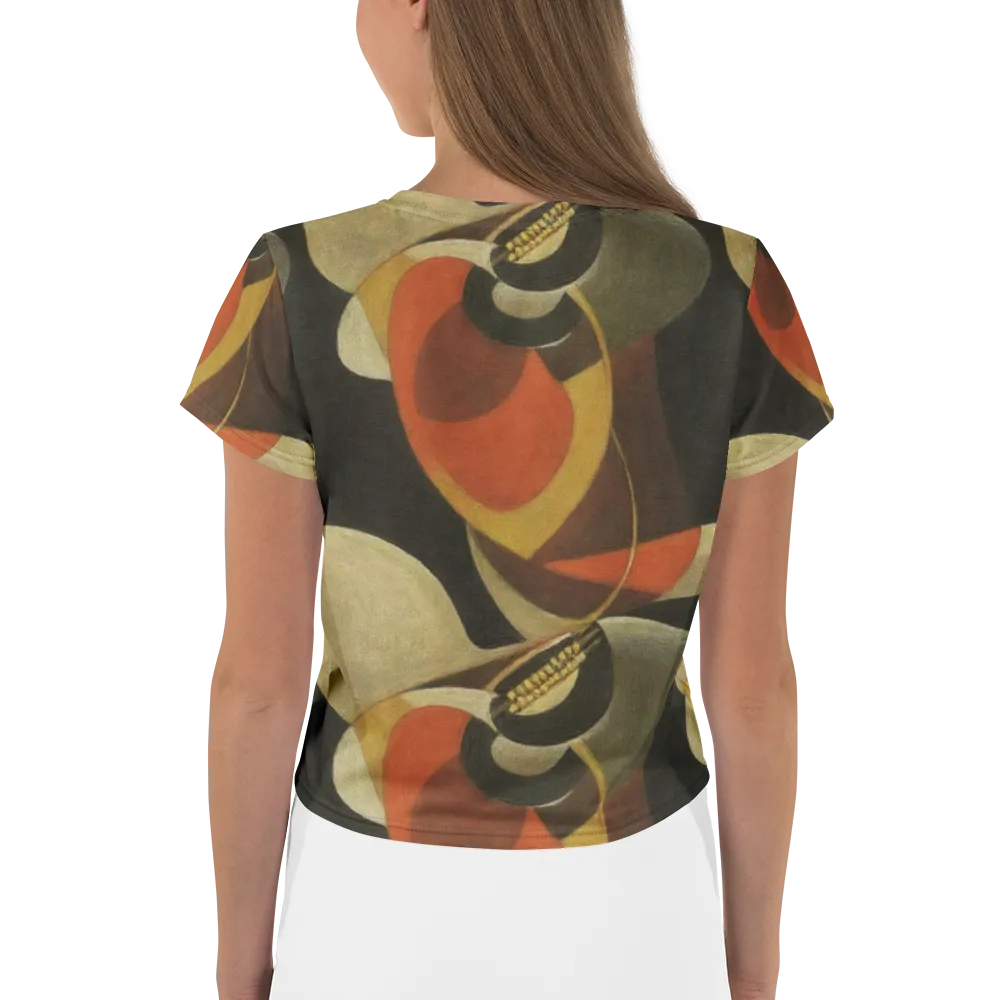 Sienna Circuit on Crop Tee — Back