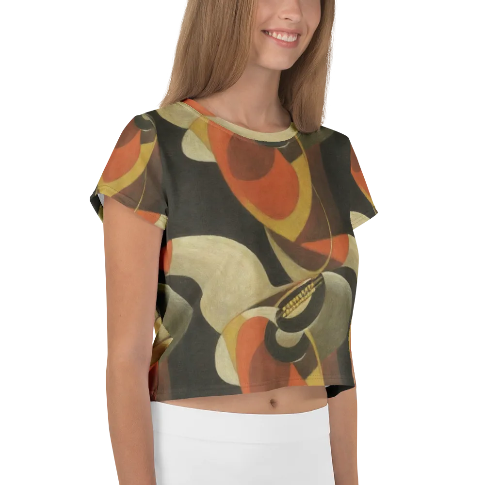 Sienna Circuit on Crop Tee — Right