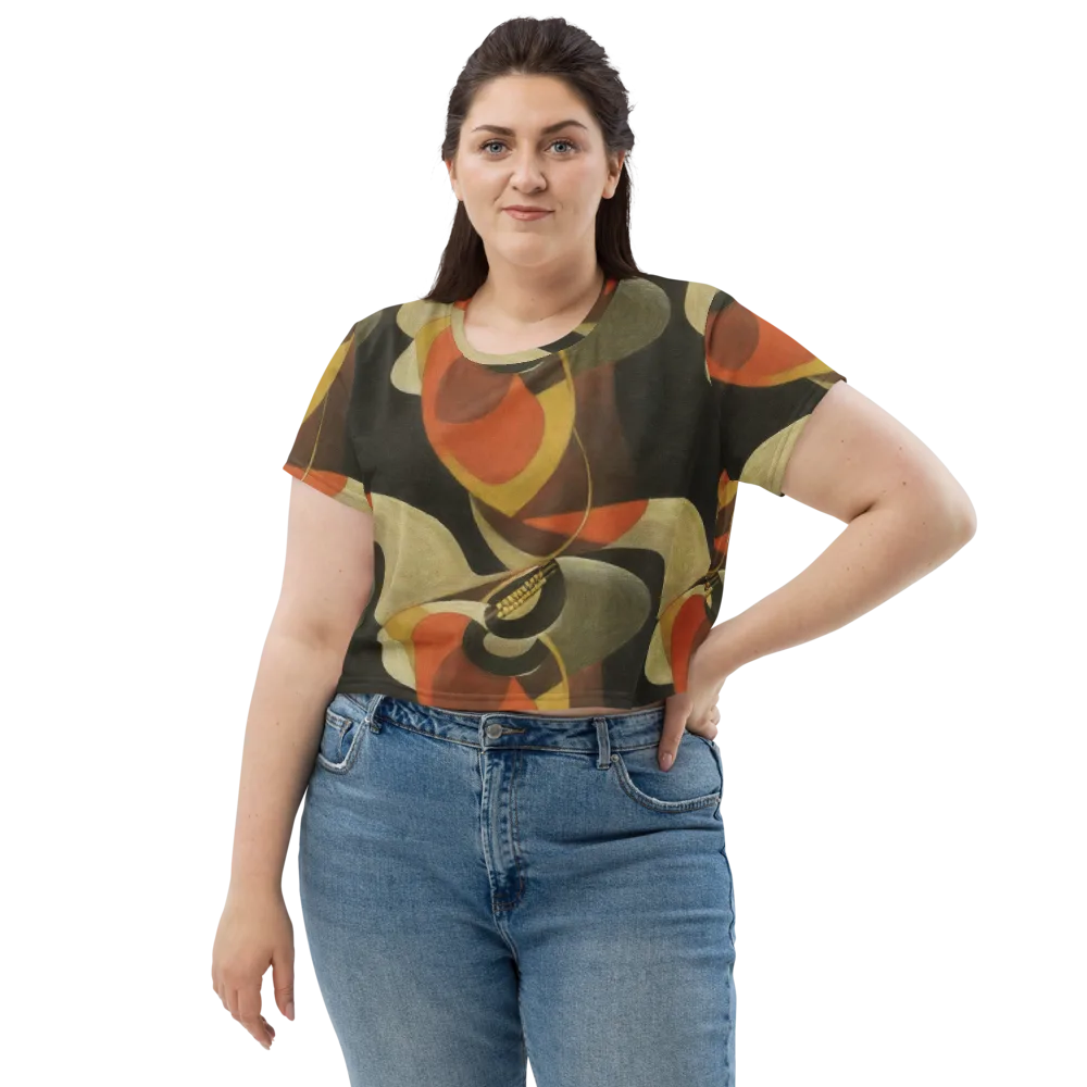 Sienna Circuit on Crop Tee — Front