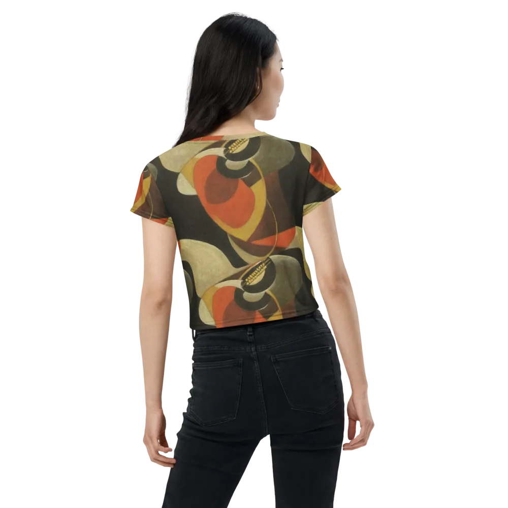 Sienna Circuit on Crop Tee — Back
