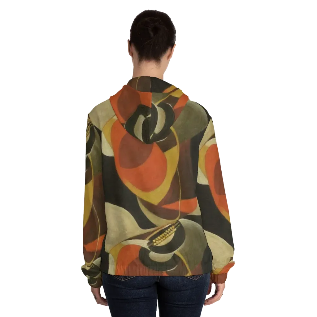 Sienna Circuit on Women's Full-Zip Hoodie — Back On Person