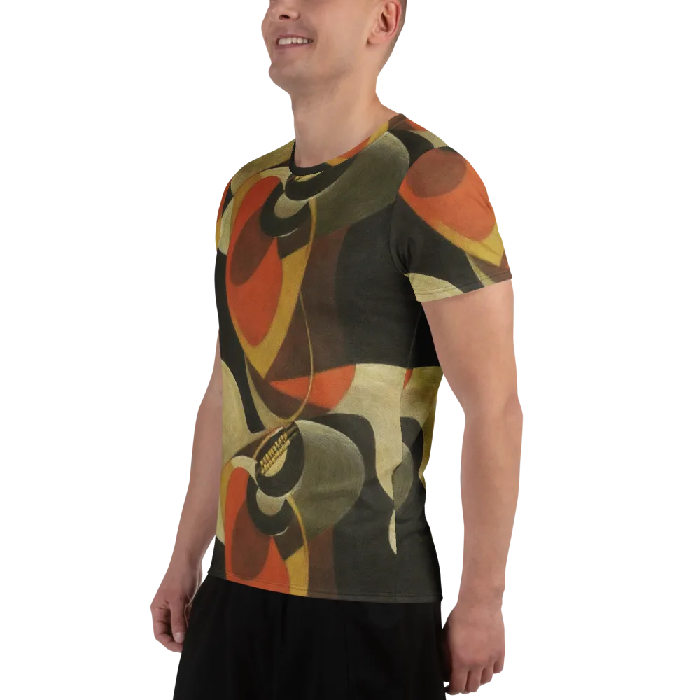 Sienna Circuit on Men's Athletic T-Shirt — Left