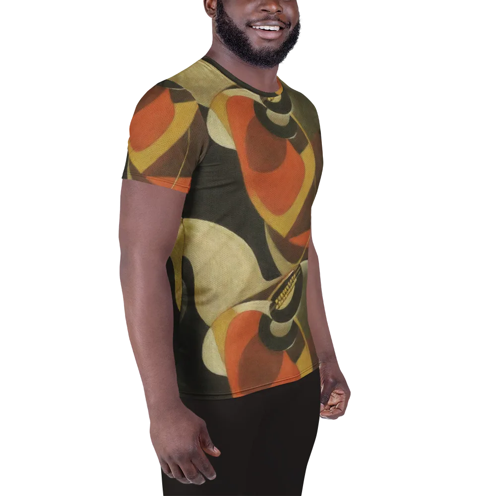 Sienna Circuit on Men's Athletic T-Shirt — Right