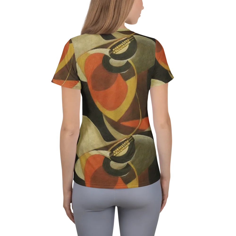 Sienna Circuit on Women's Athletic T-Shirt — Back