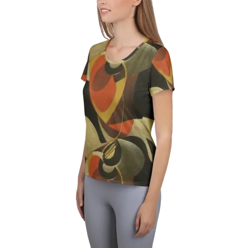 Sienna Circuit on a Women's Athletic T-Shirt
