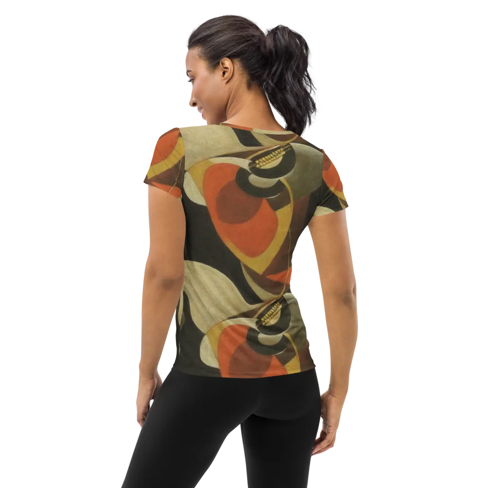 Sienna Circuit on Women's Athletic T-Shirt — Back