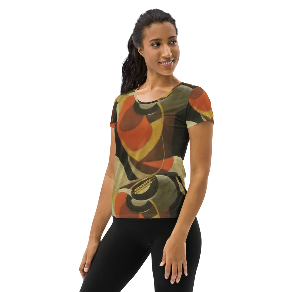Sienna Circuit on Women's Athletic T-Shirt — Left
