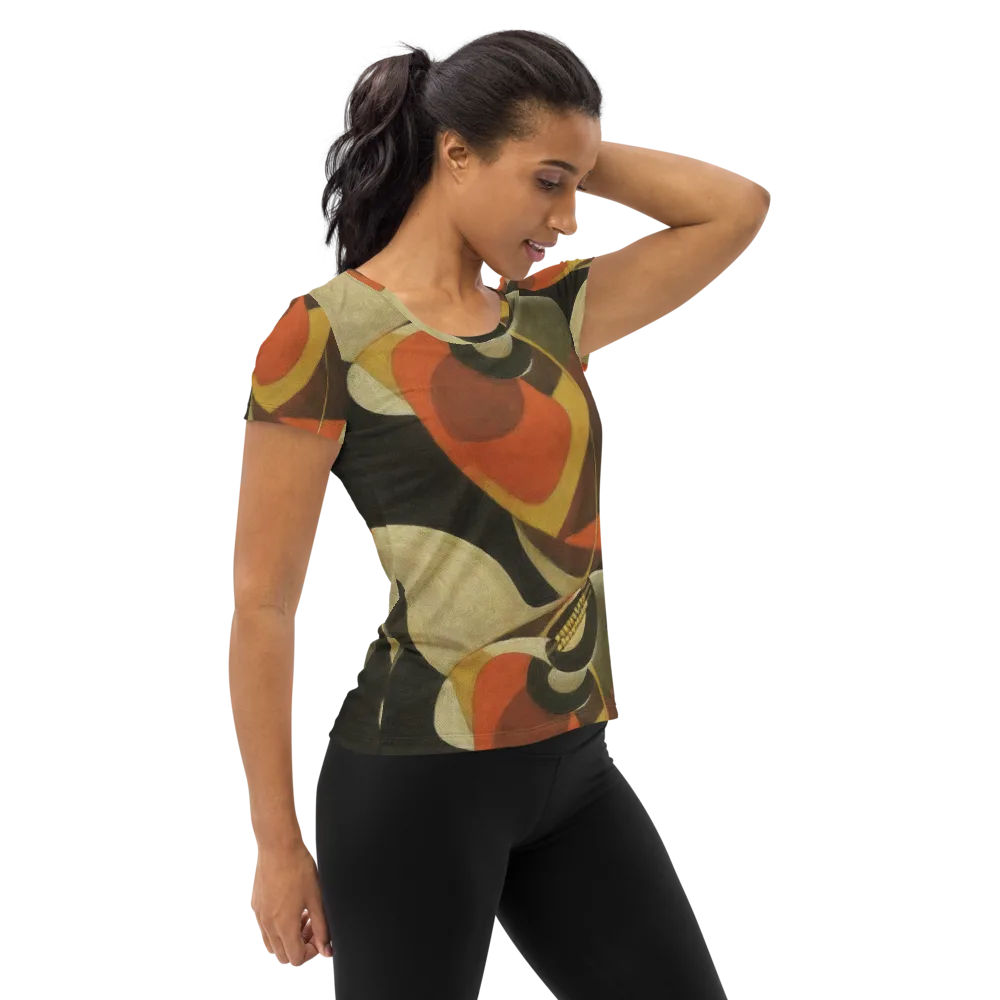 Sienna Circuit on Women's Athletic T-Shirt — Right