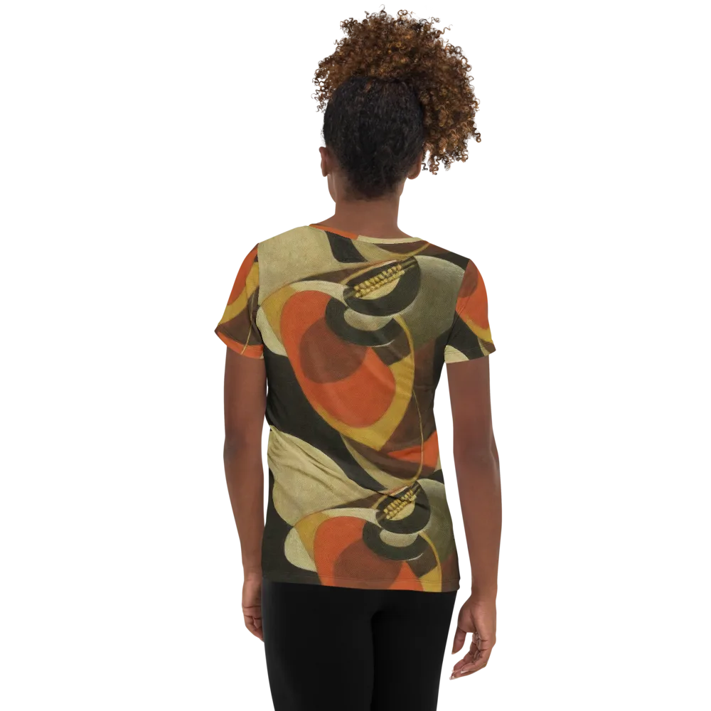 Sienna Circuit on Women's Athletic T-Shirt — Back