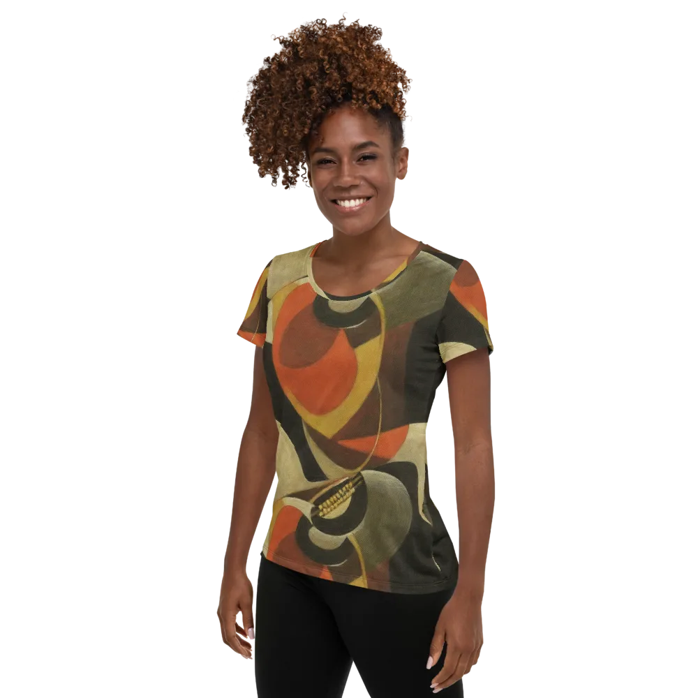 Sienna Circuit on Women's Athletic T-Shirt — Left