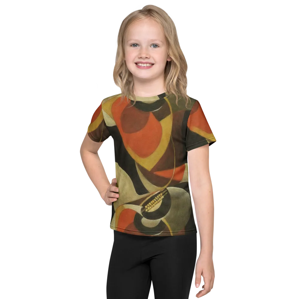 Sienna Circuit on Kids Crew Neck T-Shirt — Front