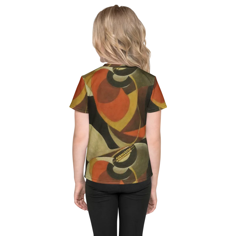Sienna Circuit on Kids Crew Neck T-Shirt — Back