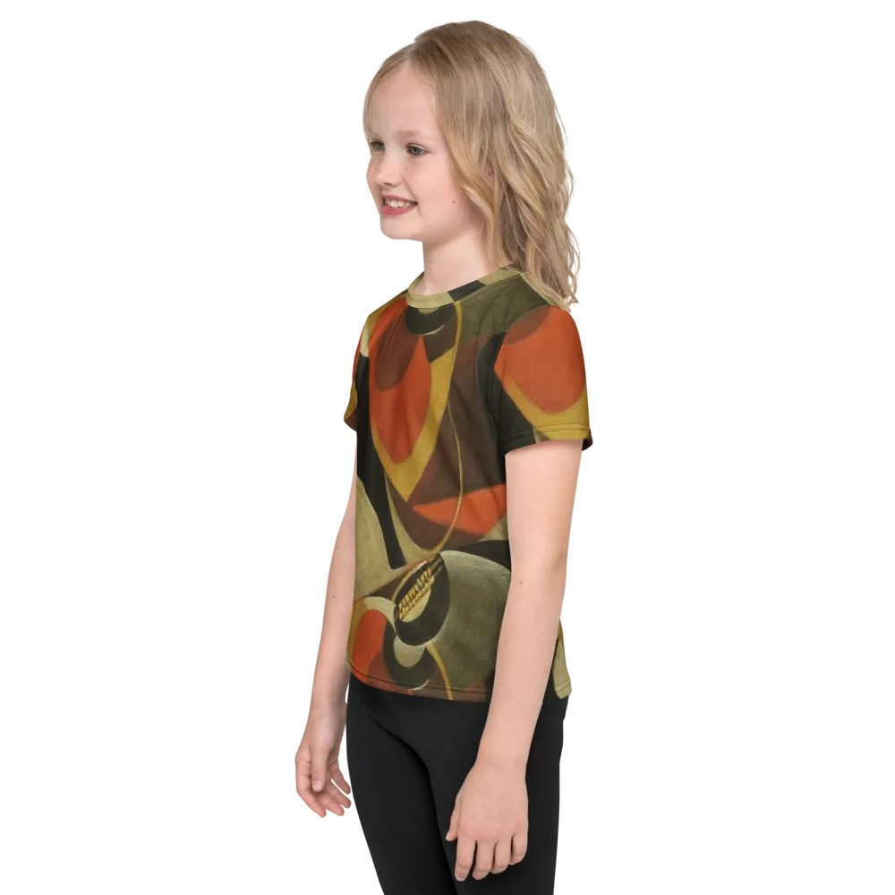 Sienna Circuit on Kids Crew Neck T-Shirt — Left