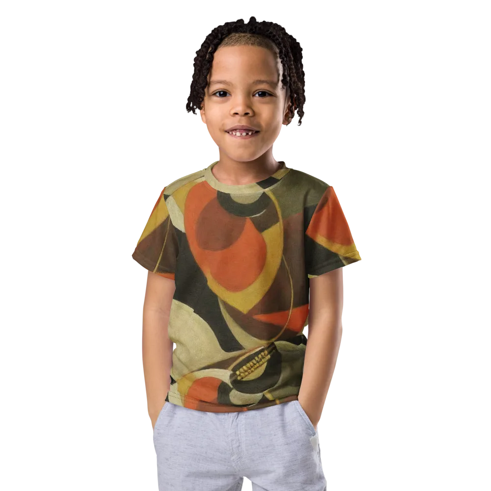 Sienna Circuit on Kids Crew Neck T-Shirt — Front