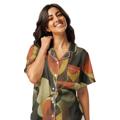 Sienna Circuit on a Women's Short Sleeve Pajama Top
