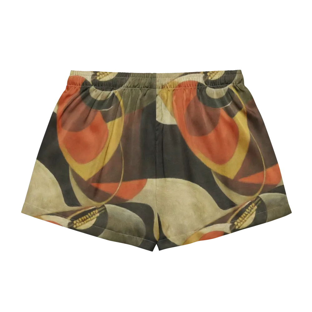 Sienna Circuit on Women's Pajama Shorts — Back
