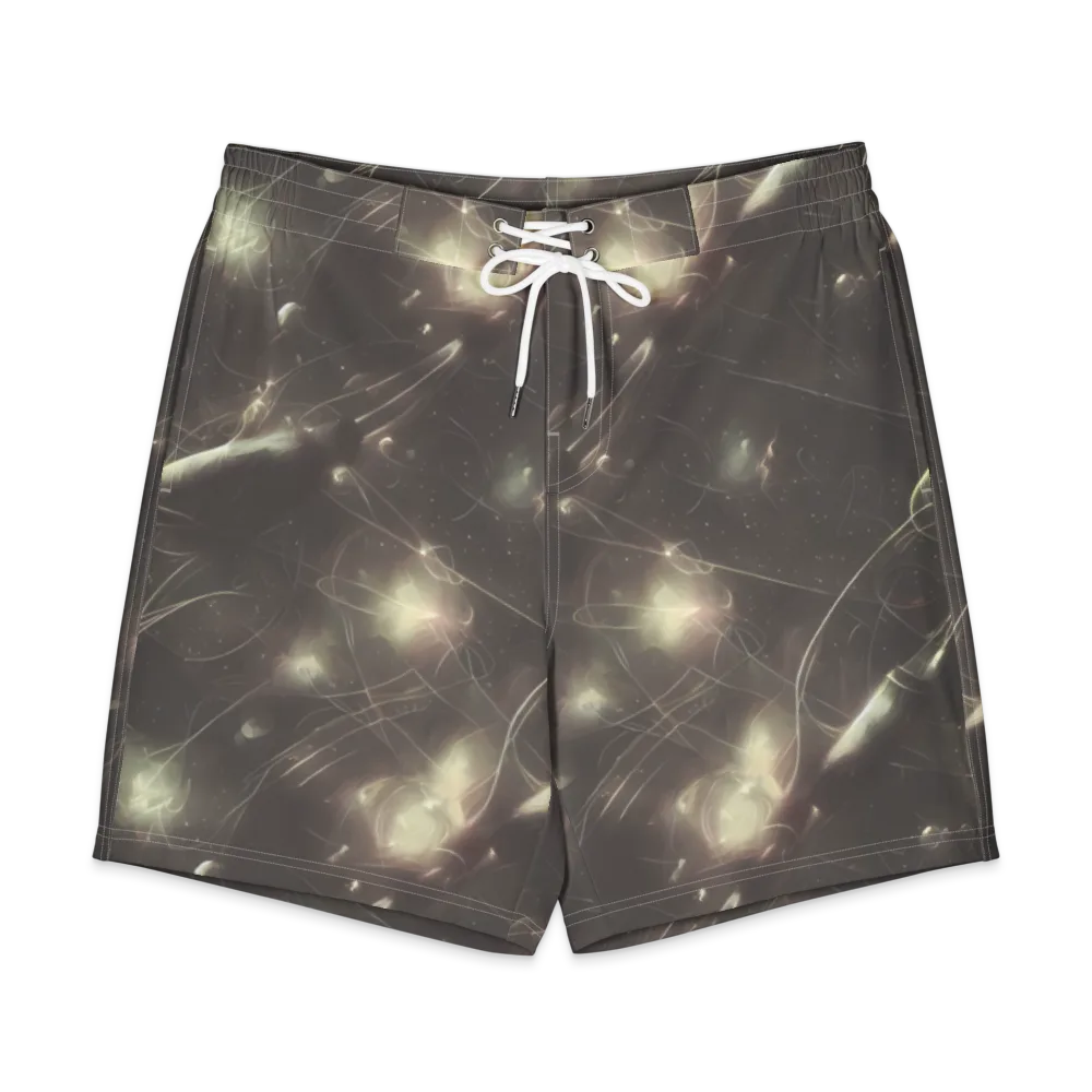 Nebula Veins on Men's Board Shorts — Front