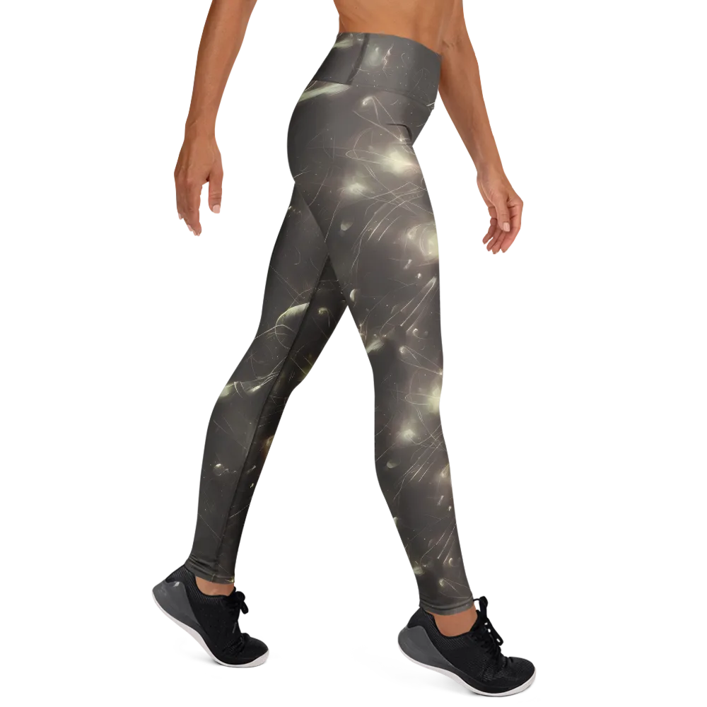 Nebula Veins on Yoga Leggings — Right