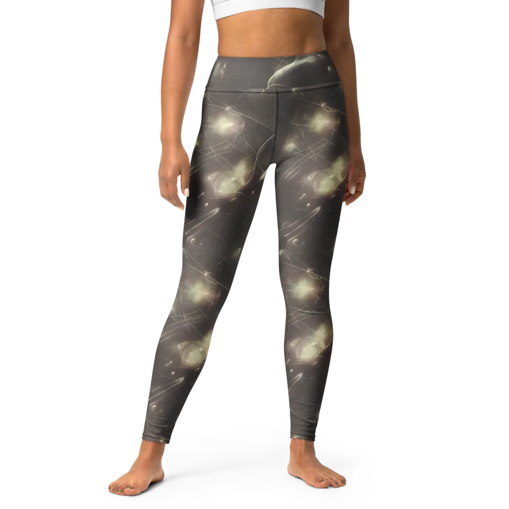 Nebula Veins on Yoga Leggings — Front