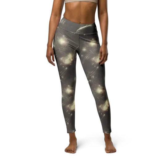 Nebula Veins on a Yoga Leggings