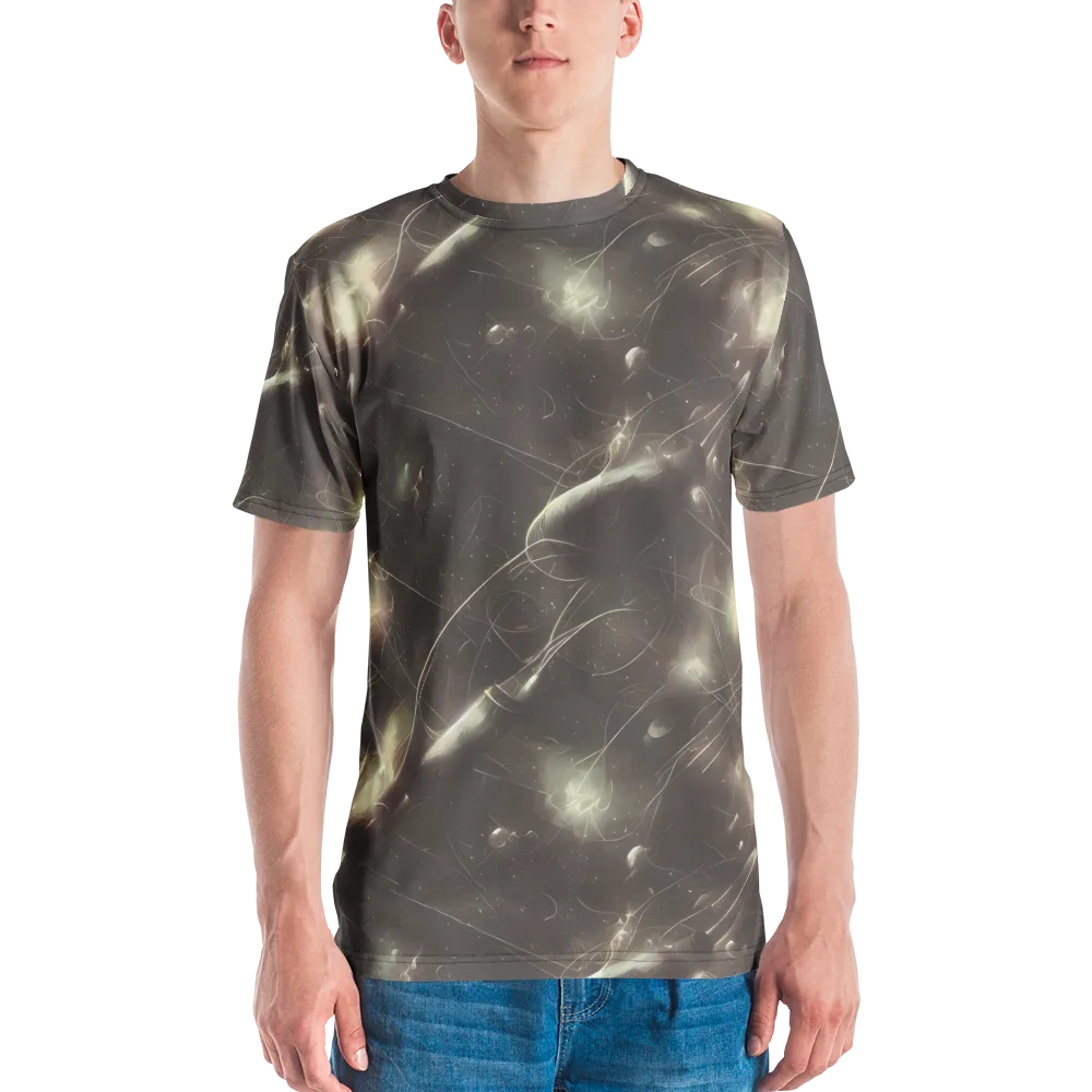 Nebula Veins on Men's Crew Neck T-Shirt — Front