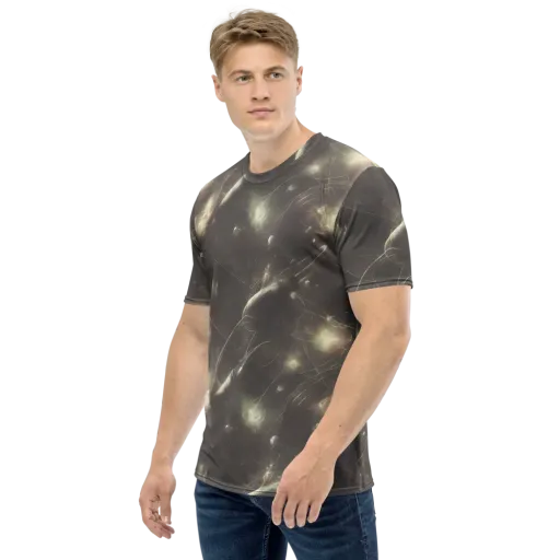 Nebula Veins on a Men's Crew Neck T-Shirt