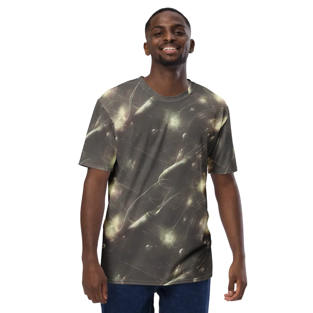 Nebula Veins on Men's Crew Neck T-Shirt — Front