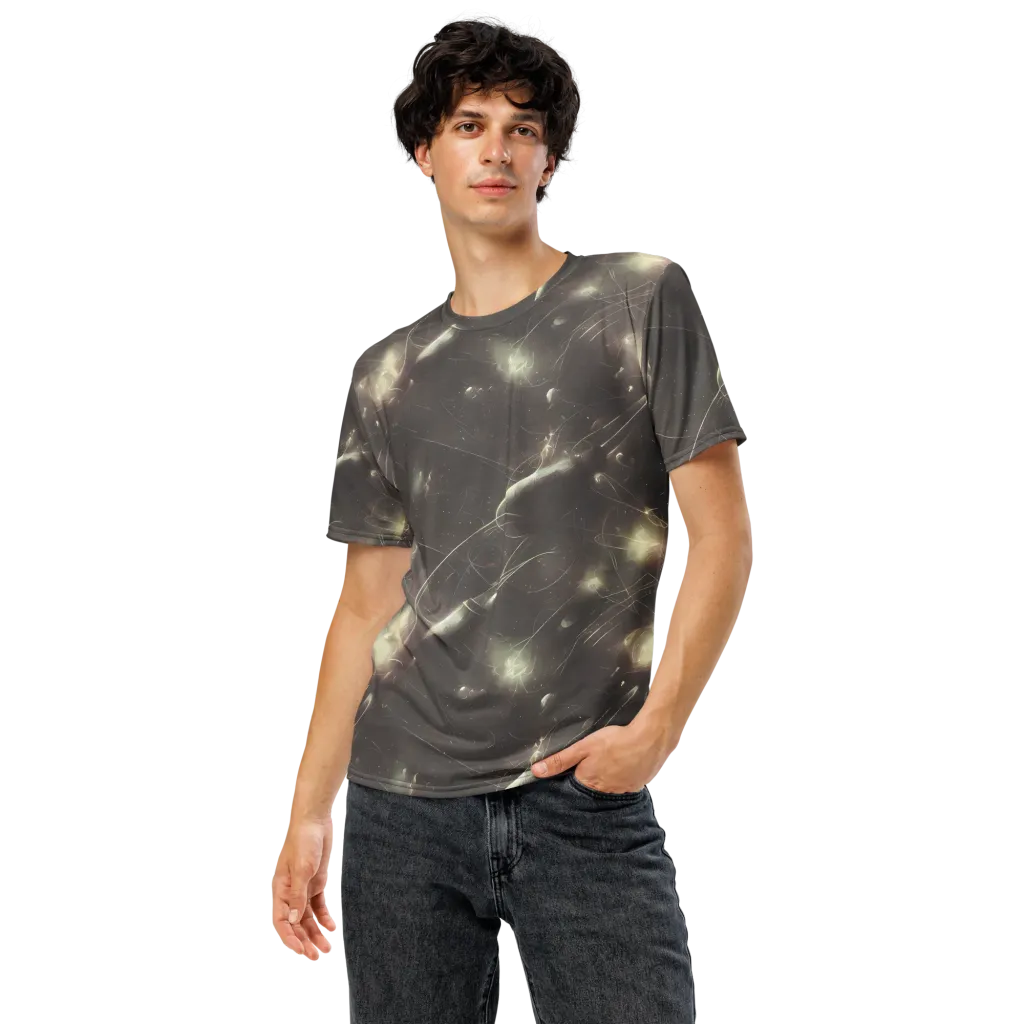 Nebula Veins on Men's Crew Neck T-Shirt — Front