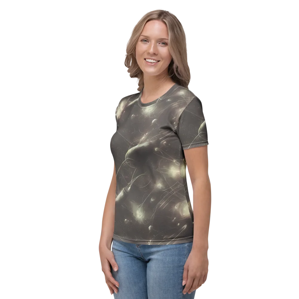Nebula Veins on Women's Crew Neck T-Shirt — Left