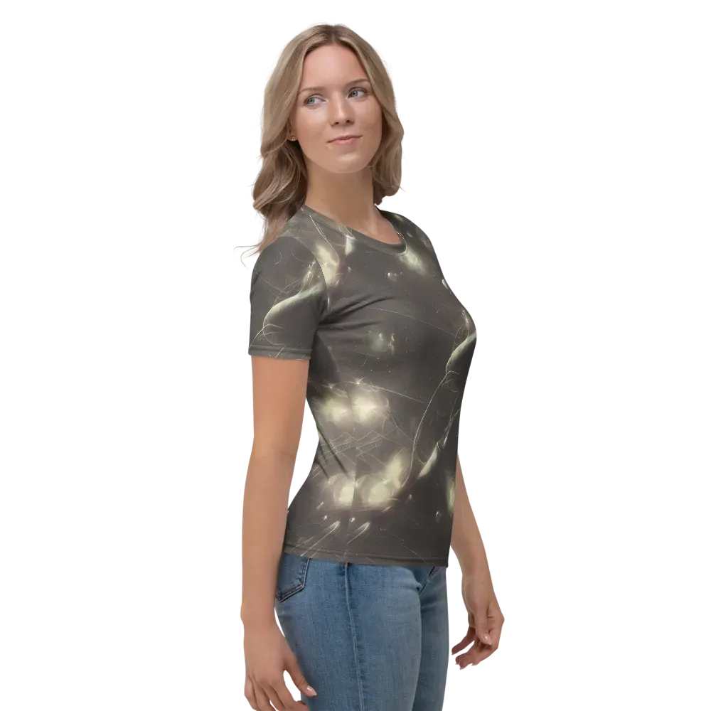 Nebula Veins on Women's Crew Neck T-Shirt — Right