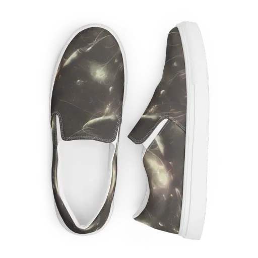 Nebula Veins on a Men's Slip-On Canvas Shoes