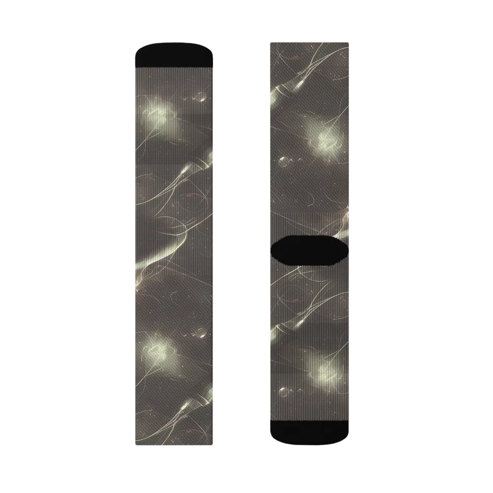 Nebula Veins on Socks — Right Sock